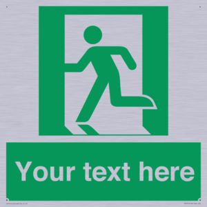 Custom Emergency Exit Left Sign
